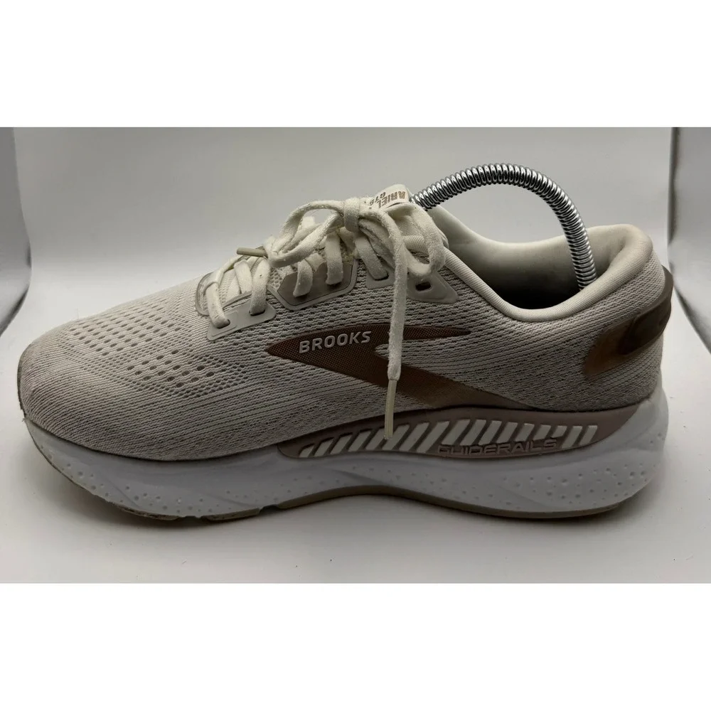 Brooks Ariel GTS 23 Running Shoes Women 9.5 Extra Wide 2E Beige Good 1204142E135